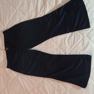 Perfetto Sportswear Mesh Capri Flare Pants Blue Size S